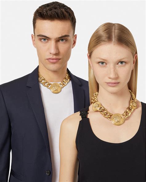 versace chain necklace|cheap versace necklace.